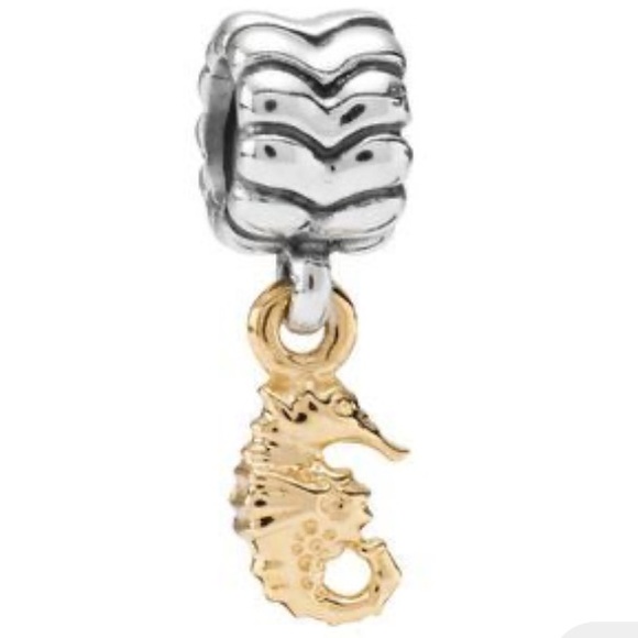 Pandora Retired Seahorse 14k Rare 🐴🐟